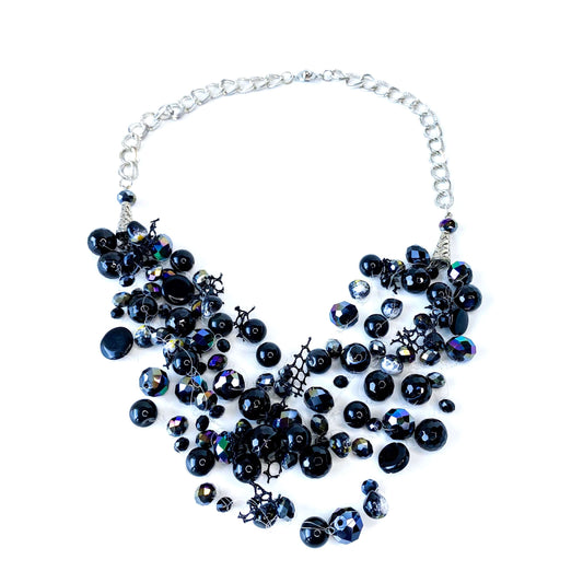 Necklace Agate & Swarovski