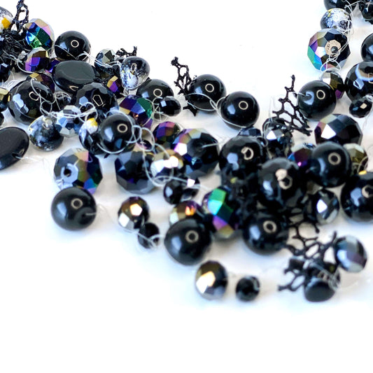 Necklace Agate & Swarovski