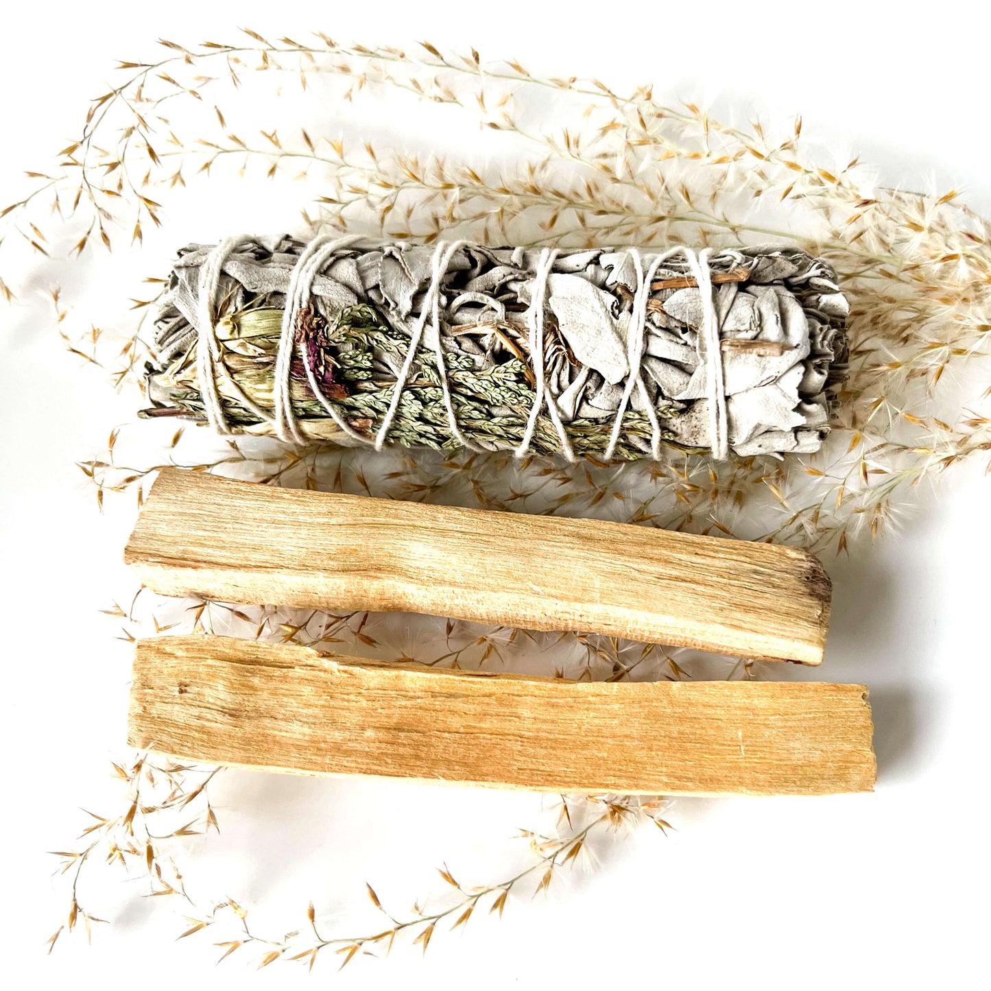 Набор растушевок White Sage и 2 шт. Palo Santo Wood