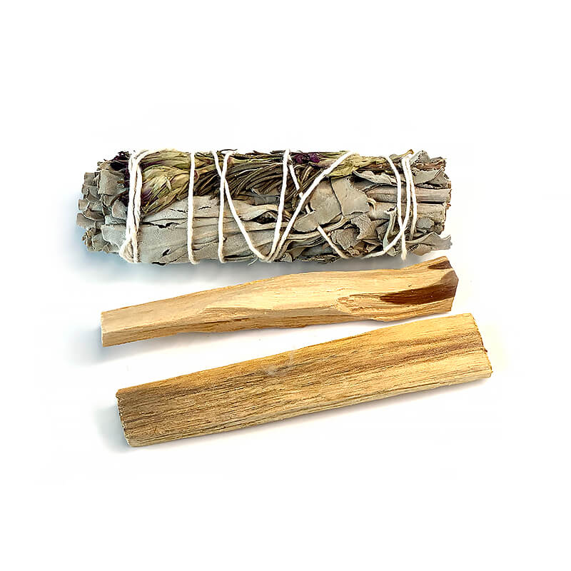 Набор растушевок White Sage и 2 шт. Palo Santo Wood