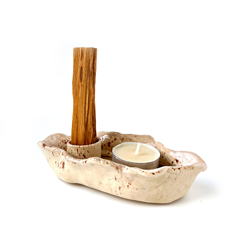 Sacred Yoni Incense / Palo Santo Holder from ceramic | Embrace your feminine energy