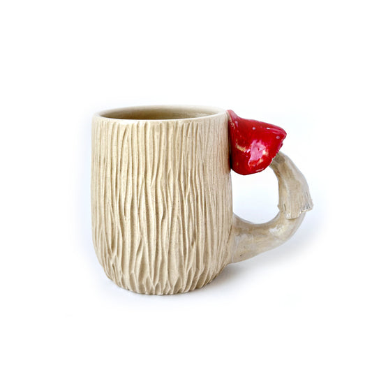 Amanita Mushroom Handmade Ceramic Mug for Tea or Coffee | Handmade with Love