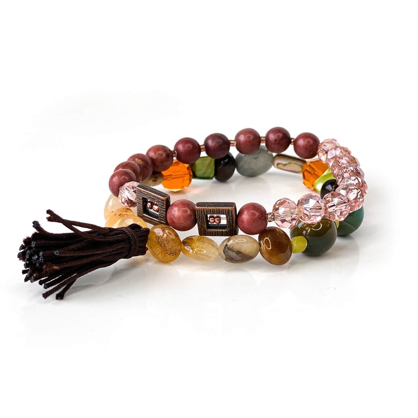 Stone Bracelet Agate Mix 2in1