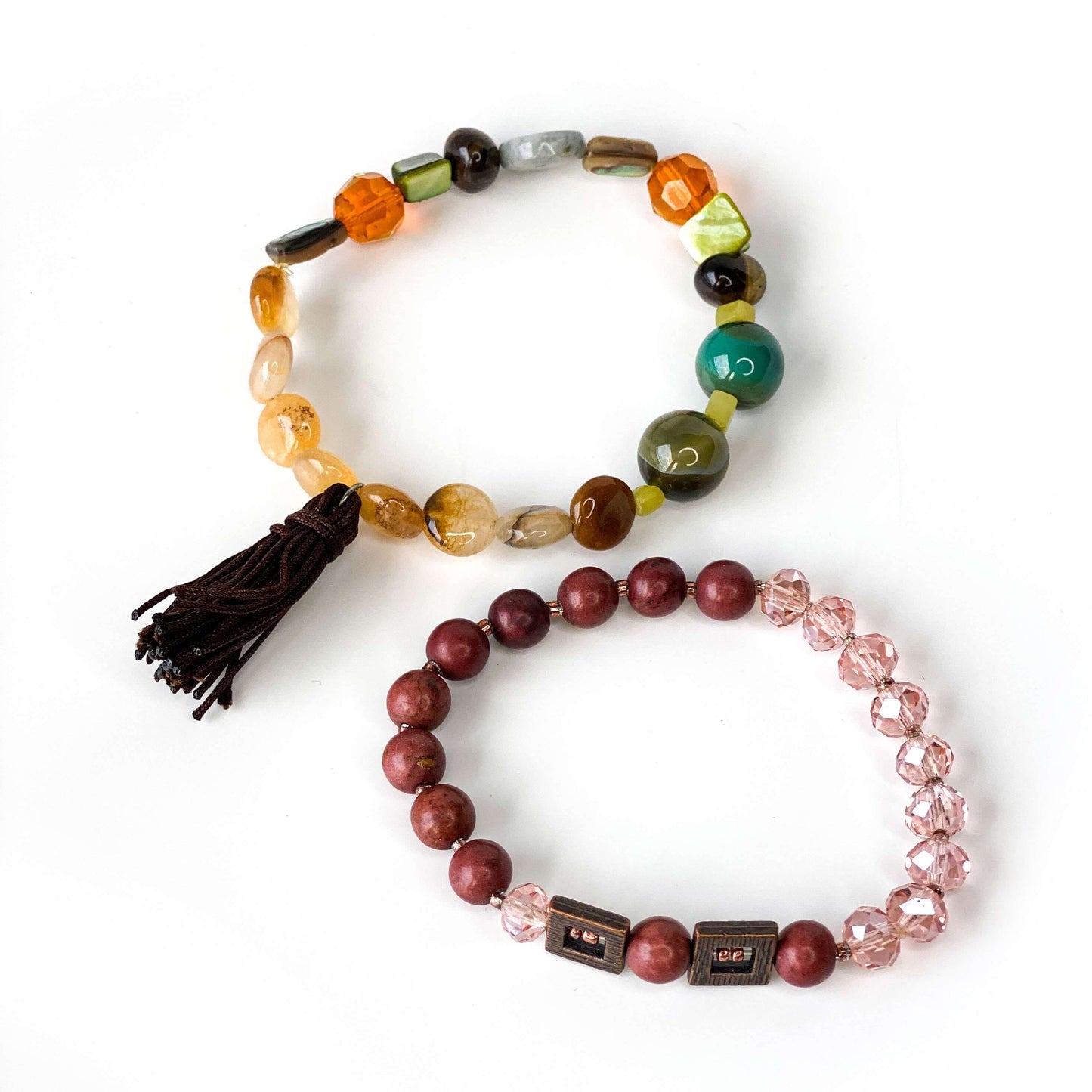 Stone Bracelet Agate Mix 2in1