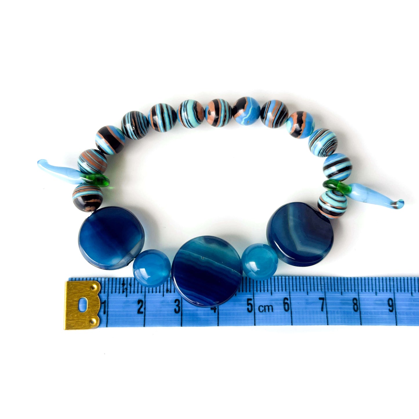Necklace & bracelet Set Agate Mix & Crystals