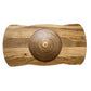 Backside view of Neuro Balance Board ‘Sacred Labyrinth’, showcasing its sleek oak design and eco-friendly finish