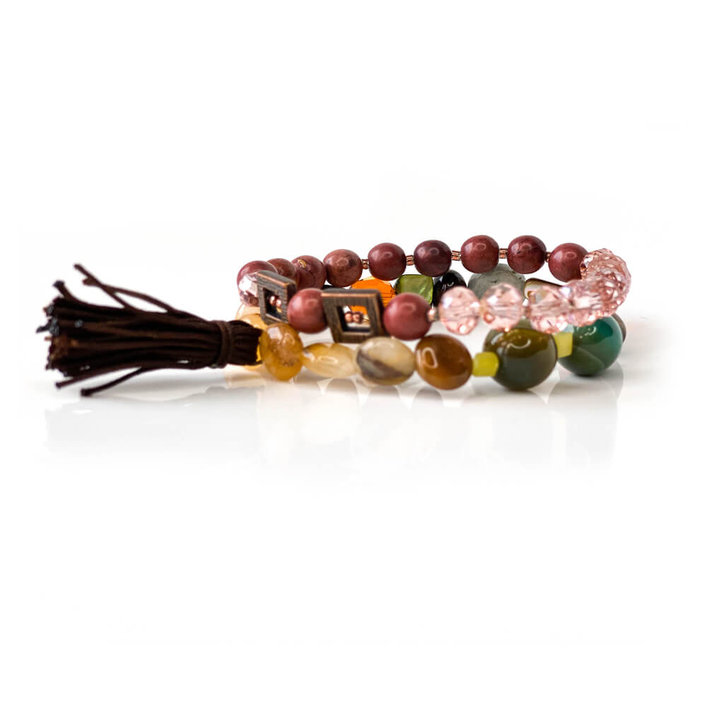 Stone Bracelet Agate Mix 2in1