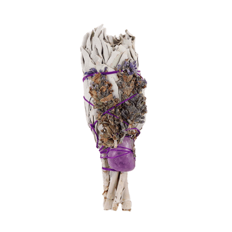 Smudge White Sage Torch & Amethyst "Spiritual Healing"